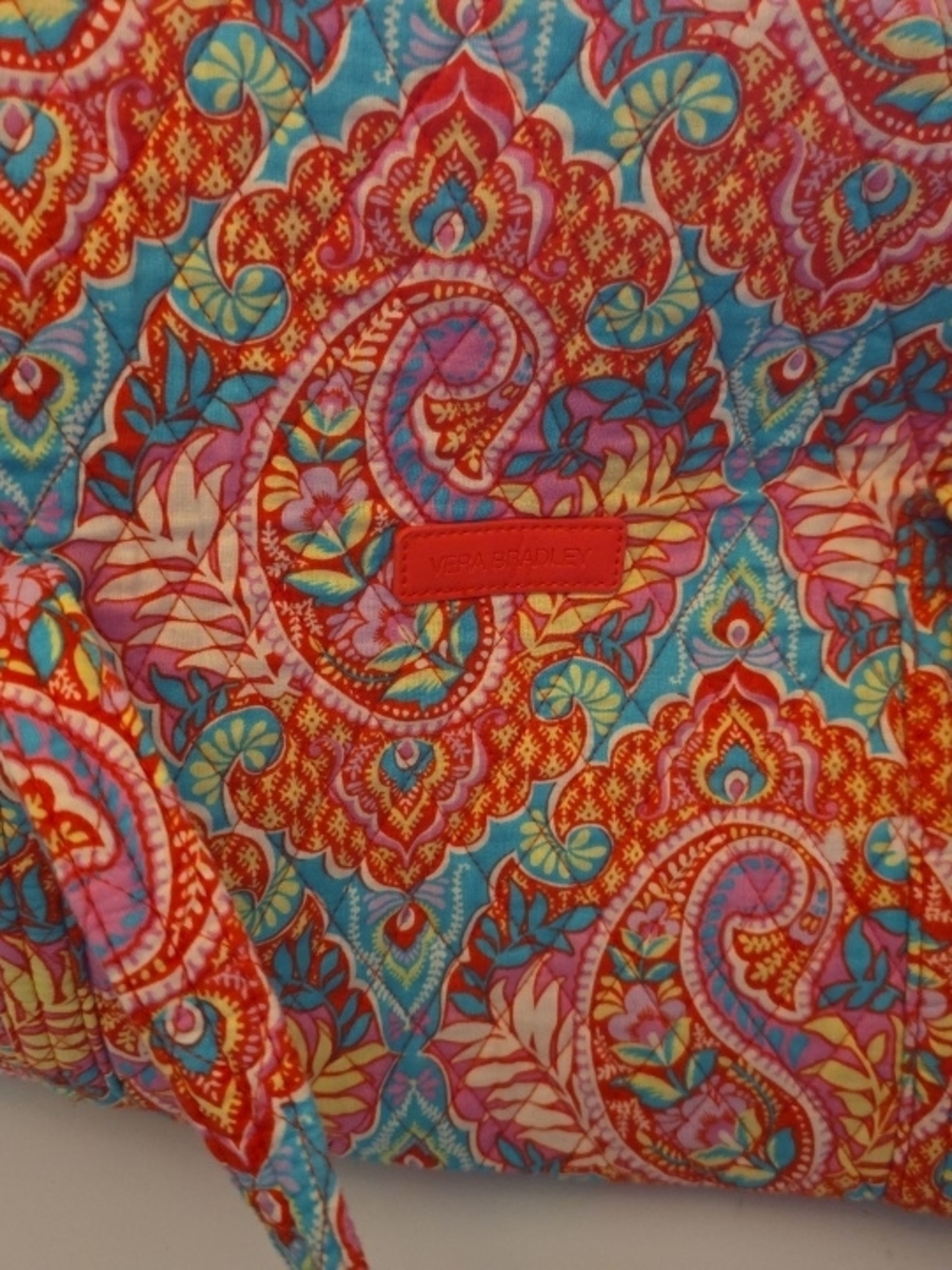 Vera Bradley Quilted Paisley In Paradise Weekender Tote